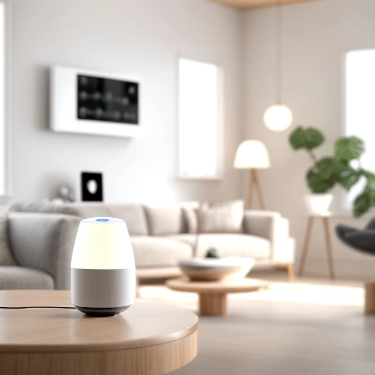 音声認識で家電操作する様子